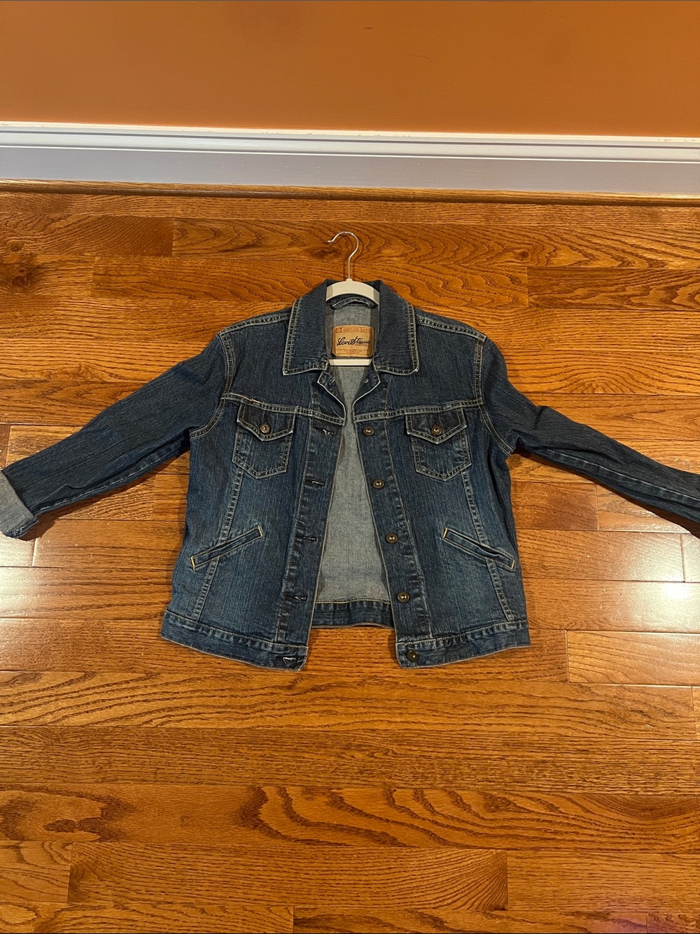 Signature by Levi Strauss Vintage-Inspired Dark Blue Denim Jacket